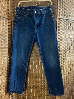 Gap Boyfriend Jeans 10R Medium Wash Relaxed Straight Denim Stretch Women’s
